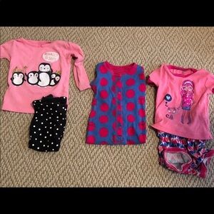 Petit Lem & Carter’s Lot of 12mo pajamas
